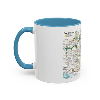 USA - Southwest (1992) (Map) Accent Coffee Mug