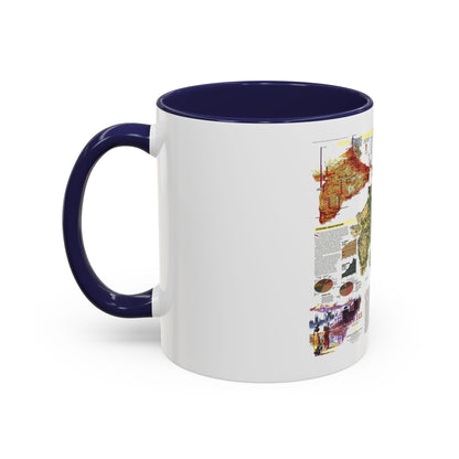 India (1997) (Map) Accent Coffee Mug