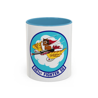 301st Fighter Squadron AETC Emblem (U.S. Air Force) Accent Coffee Mug
