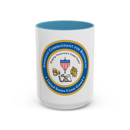 USCG Asst Commandant for Resources (U.S. Coast Guard) Accent Coffee Mug