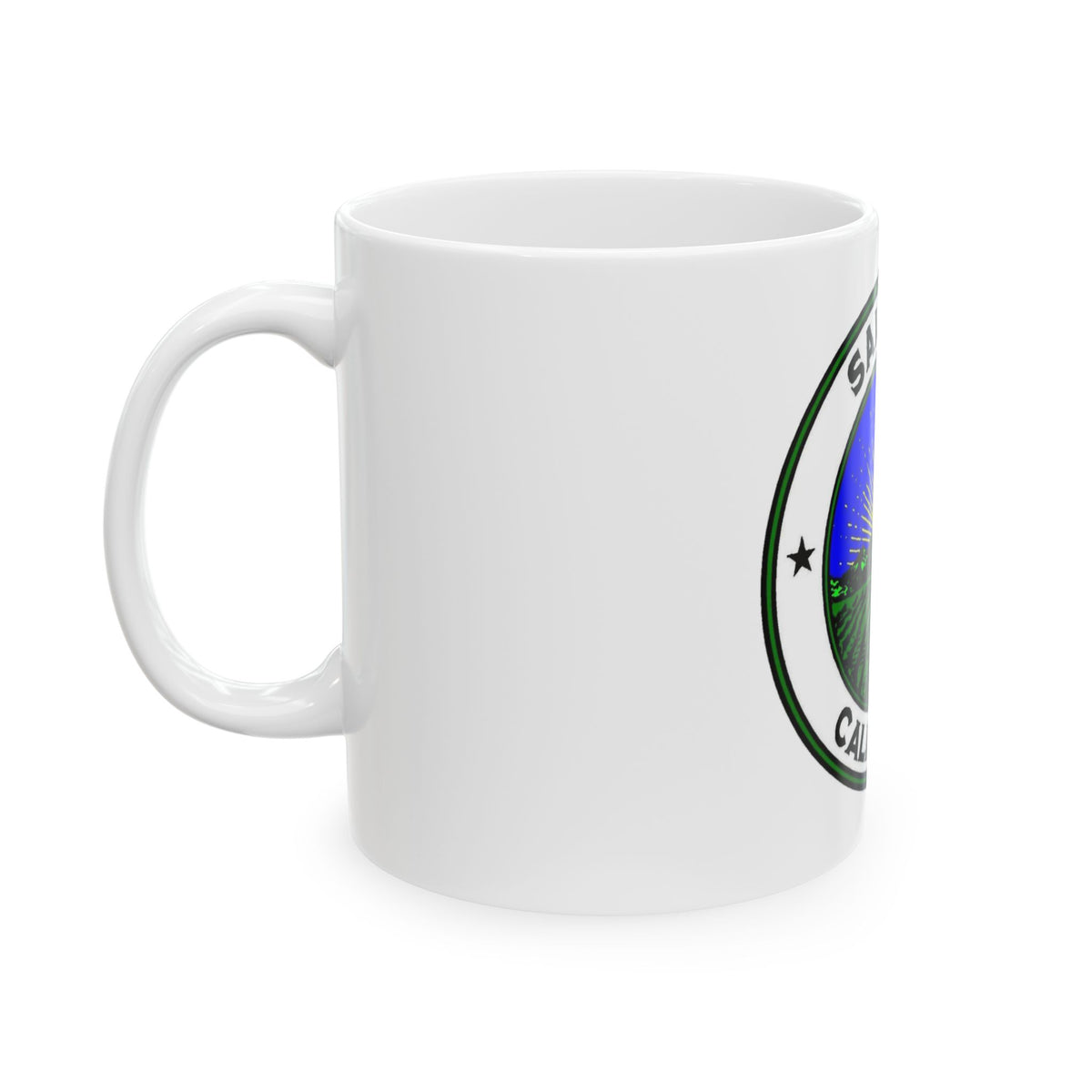 Seal of Salinas California - White Coffee Mug