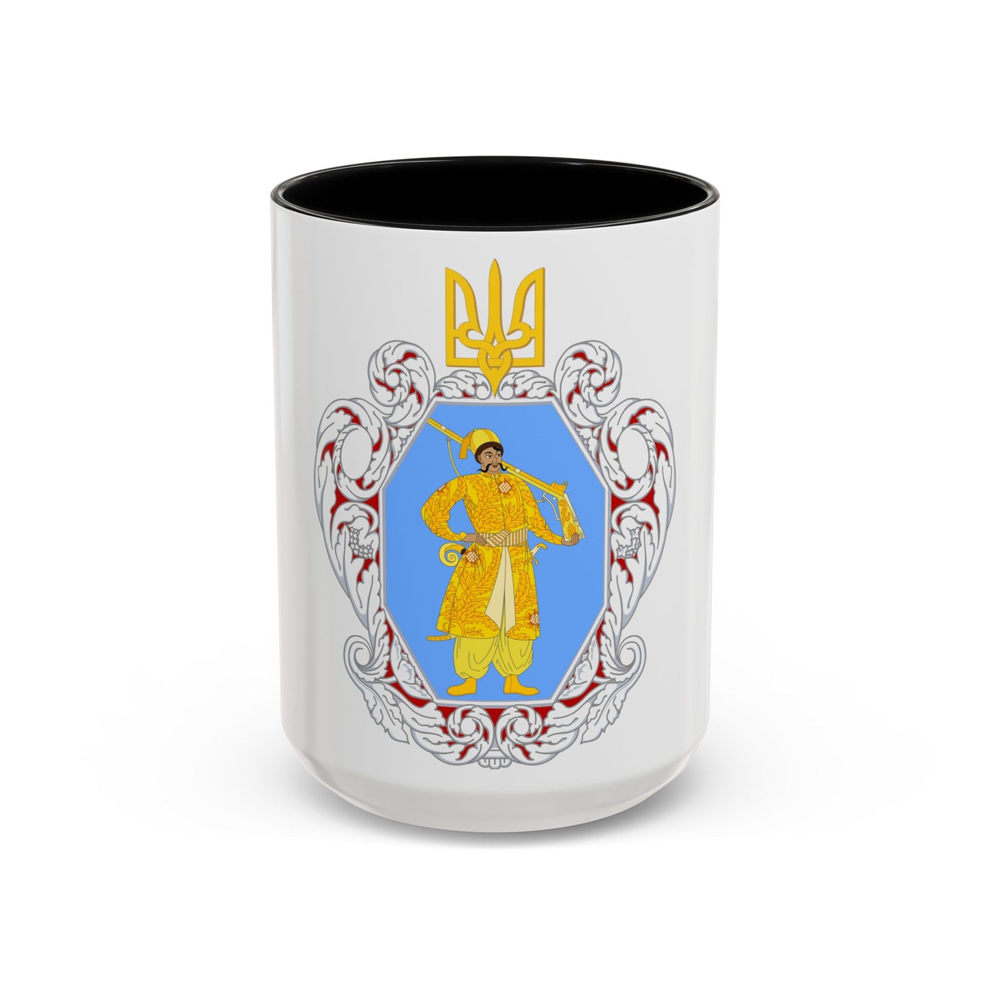 Coat of Arms of the Ukrainian State - Accent Coffee Mug