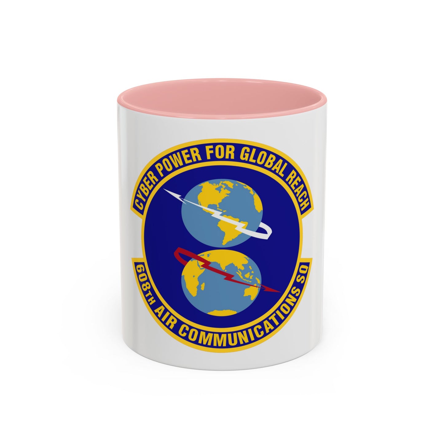 608th Air Communications Squadron (U.S. Air Force) Accent Coffee Mug