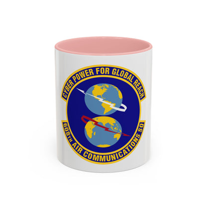 608th Air Communications Squadron (U.S. Air Force) Accent Coffee Mug