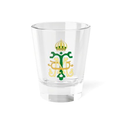 Imperial Monogram of Empress Teresa Cristina of Brazil (Brazil) (Coat of Arms) Shot Glass 1.5oz
