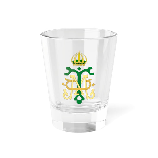 Imperial Monogram of Empress Teresa Cristina of Brazil (Brazil) (Coat of Arms) Shot Glass 1.5oz