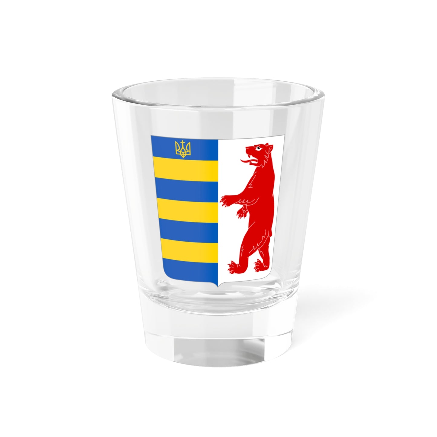 Karptska Ukraina COA (Ukraine) (Coat of Arms) Shot Glass 1.5oz
