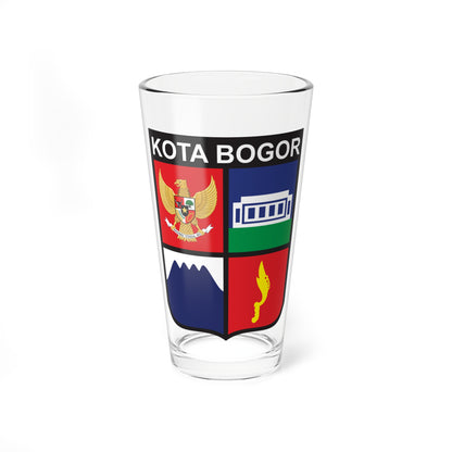 Emblem of Bogor (Indonesia) (Coat of Arms) Pint Glass 16oz