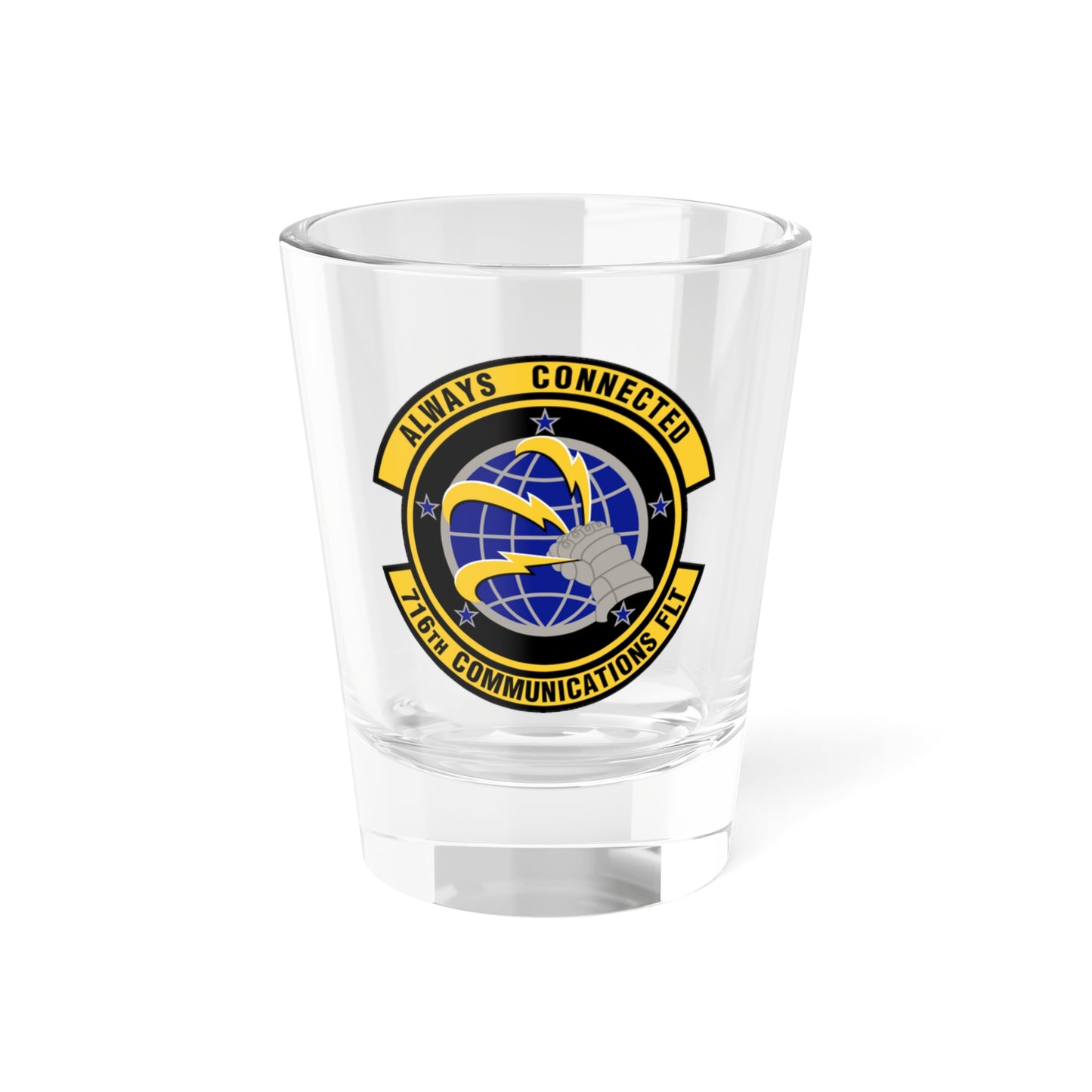 716th Communications Flight (U.S. Air Force) Shot Glass 1.5oz