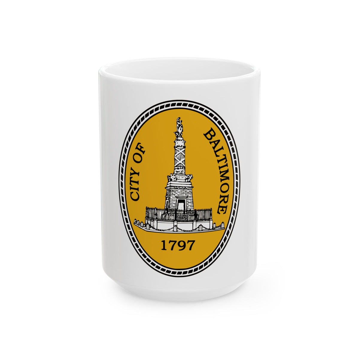 Seal of Baltimore Maryland - White Coffee Mug