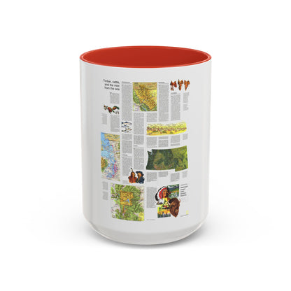 USA - Northwest 2 (1973) (Map) Accent Coffee Mug
