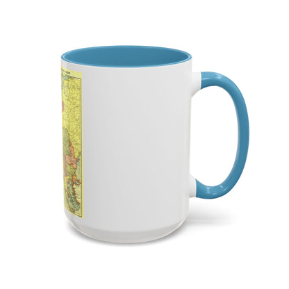 Europe, Central & the Balkan States (1915) (Map) Accent Coffee Mug