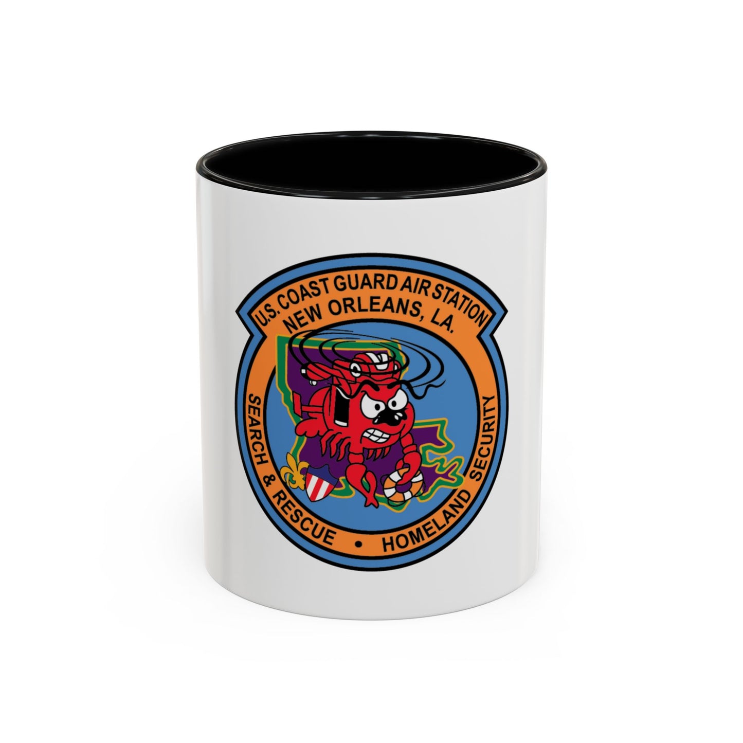 USCG Air Station New Orleans (U.S. Coast Guard) Accent Coffee Mug