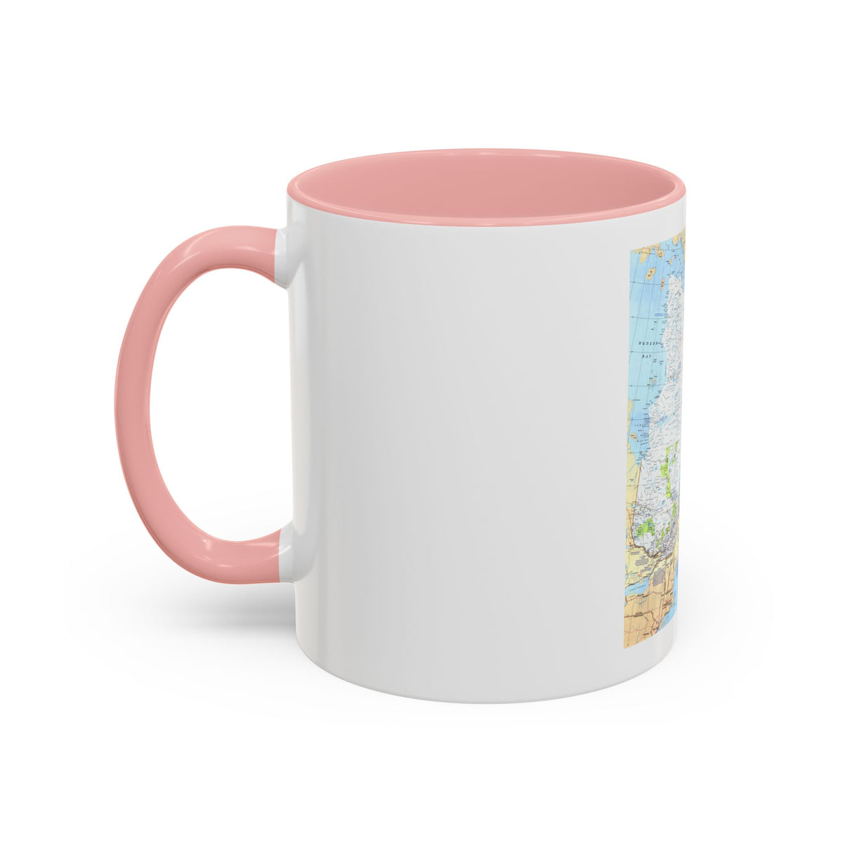 Canada - Quebec & Newfoundland (1980) (Map) Accent Coffee Mug