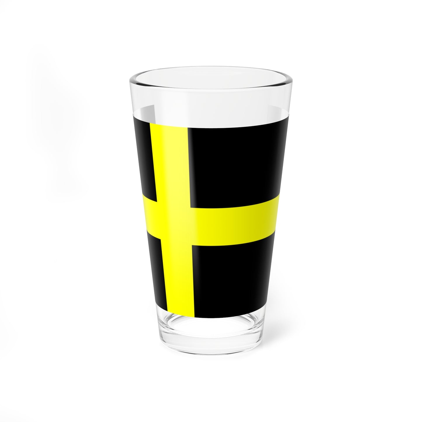 Flag of Harjedalen (Sweden) Pint Glass 16oz