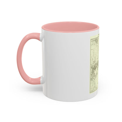 Korea and Manchuria (1904) (Map) Accent Coffee Mug