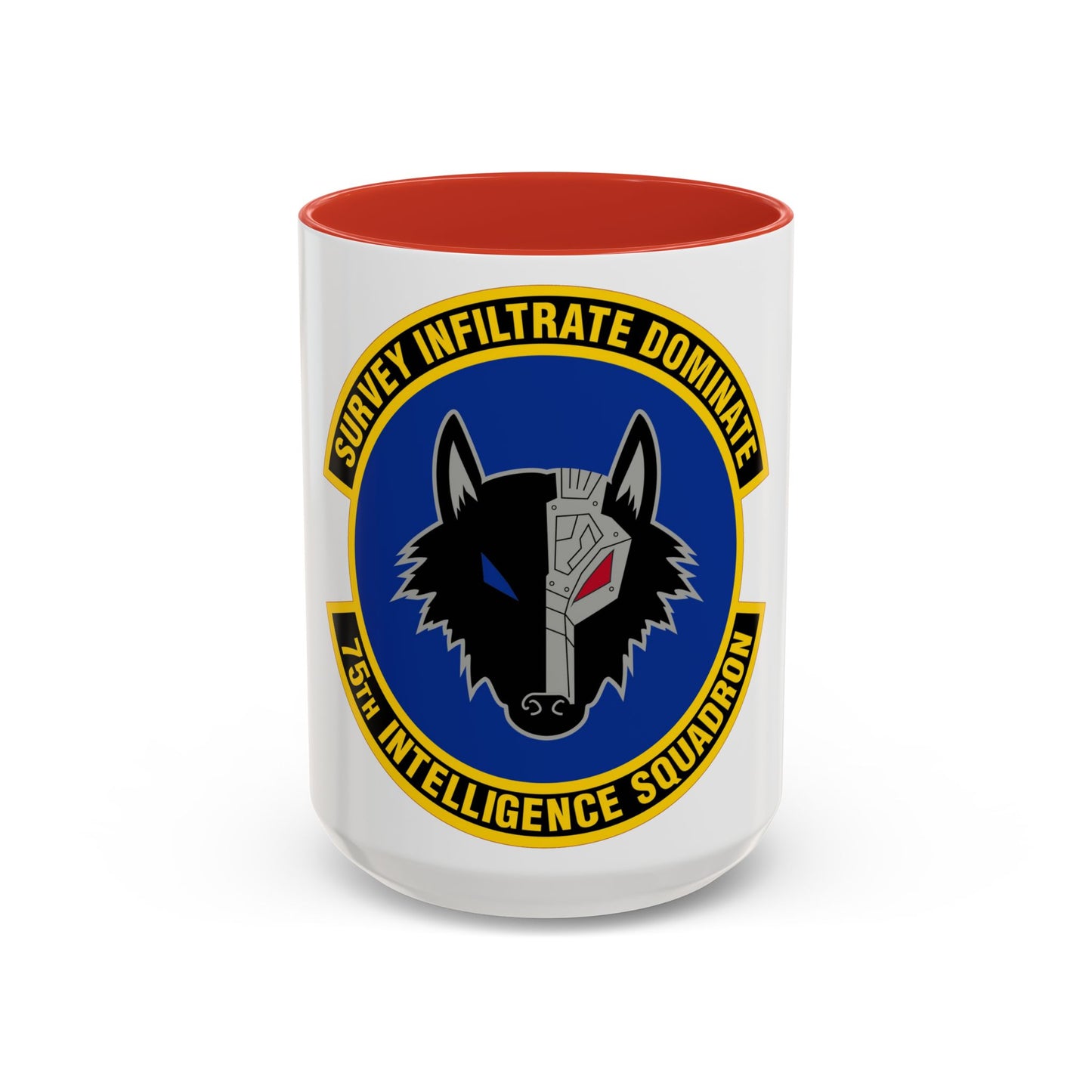 75 Intelligence Squadron ACC (U.S. Air Force) Accent Coffee Mug