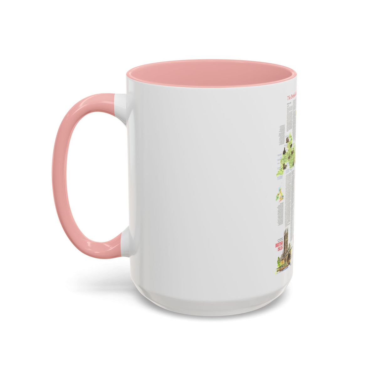 British Isles - A Traveller's Map 2 (1974) (Map) Accent Coffee Mug