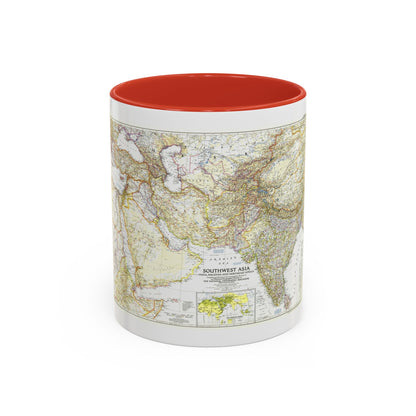 Asia - Southwest (1952) (Map) Accent Coffee Mug