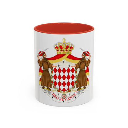Great coat of arms of the house of Grimaldi - Accent Coffee Mug