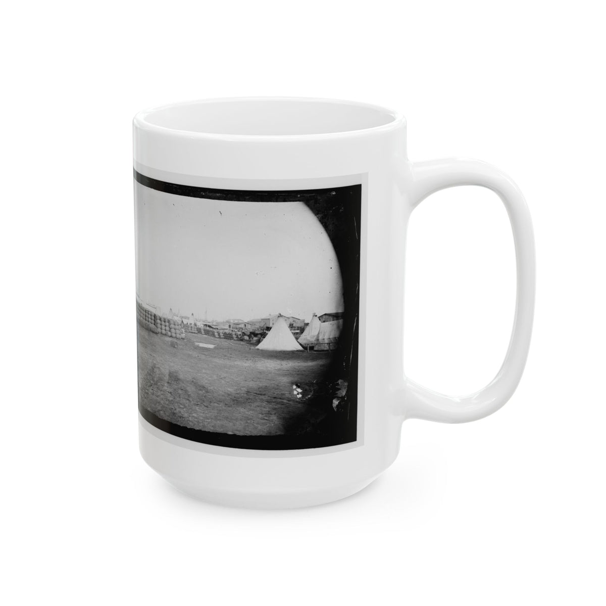 Aquia Creek Landing, Virginia. View From Commissary Department (U.S. Civil War) White Coffee Mug