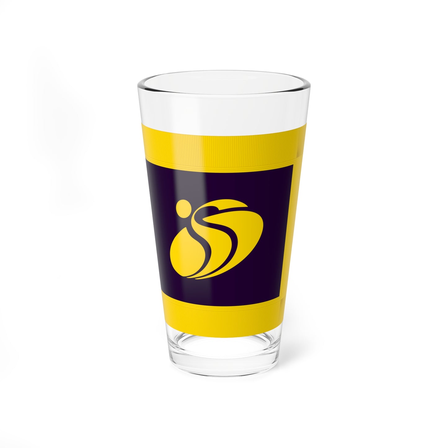 Flag of Shibetsu Hokkaido fringed (Japan) Pint Glass 16oz