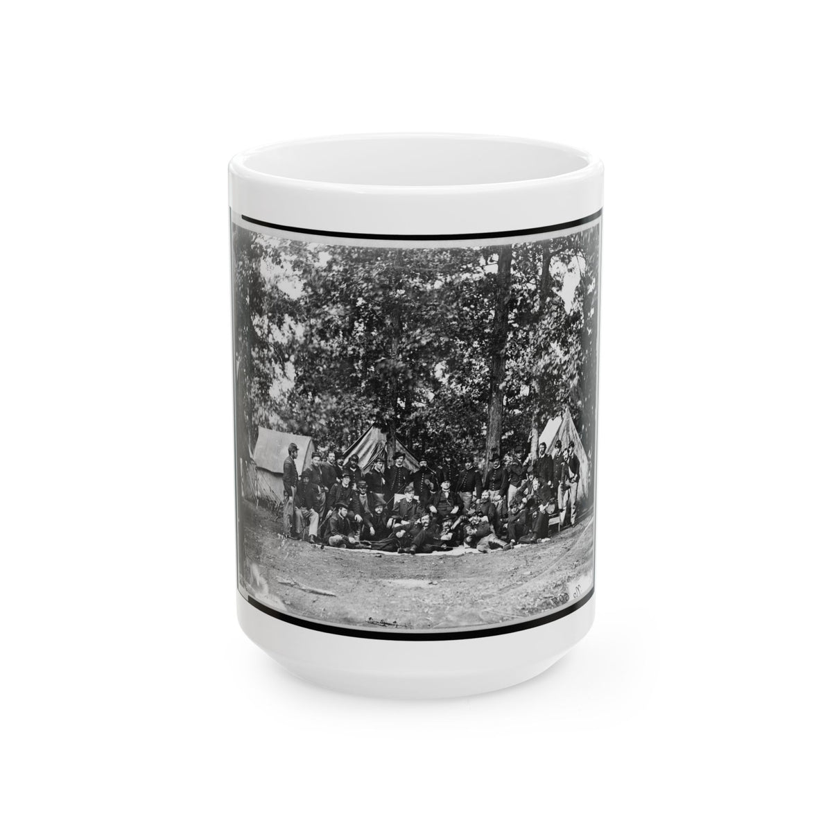 Officers Of U.S. Horse Artillery Brigade, Near Culpeper, Va., September, 1863 001 (U.S. Civil War) White Coffee Mug