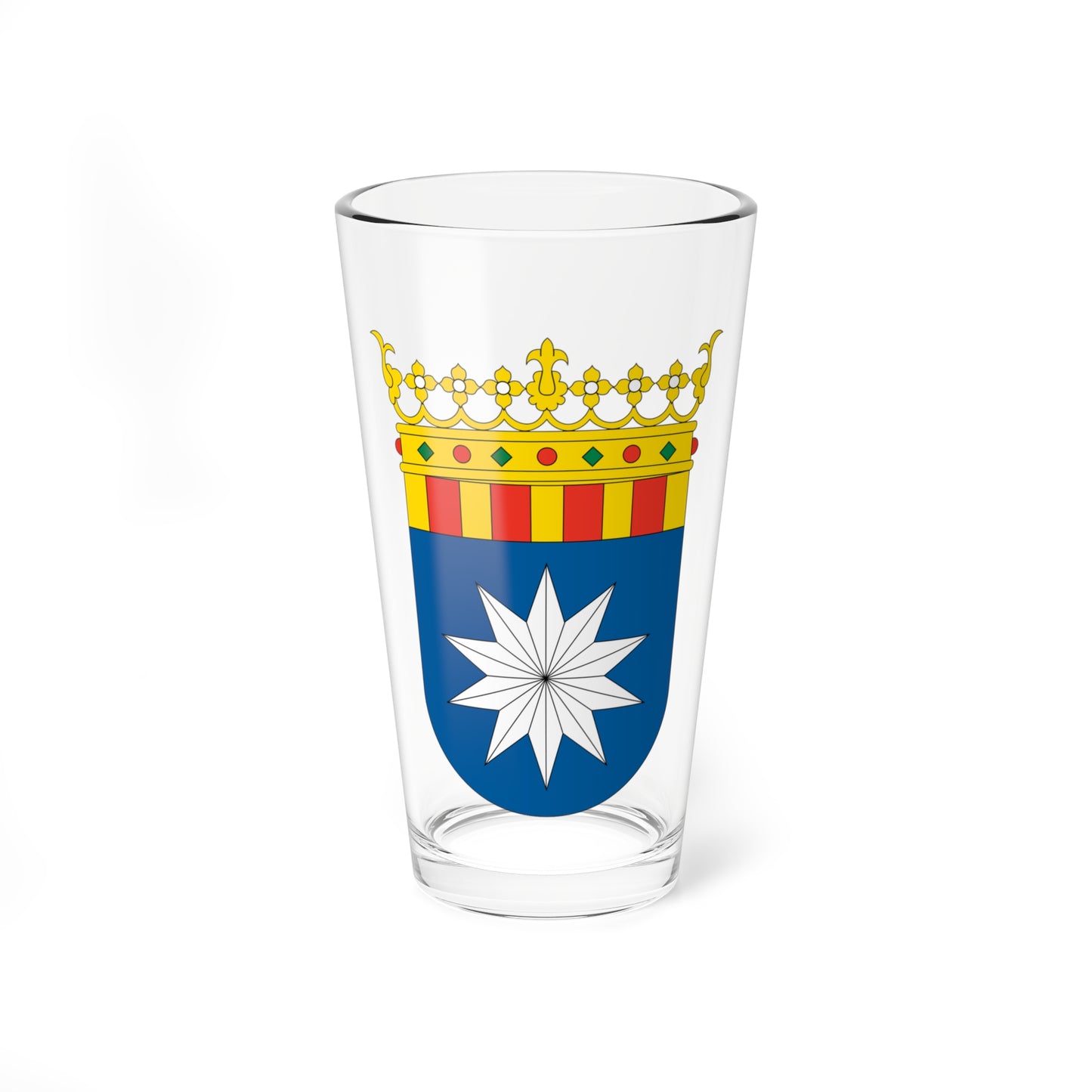 Escudo de la Ribera Baja del Ebro (Spain) (Coat of Arms) Pint Glass 16oz