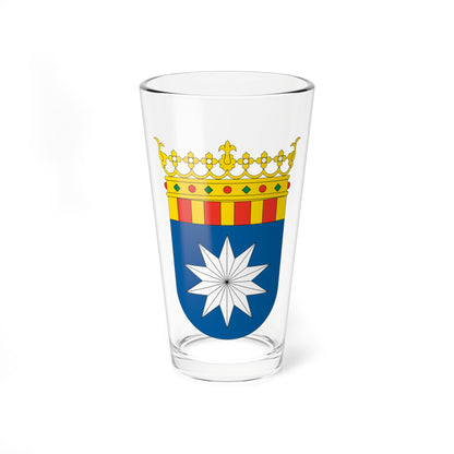 Escudo de la Ribera Baja del Ebro (Spain) (Coat of Arms) Pint Glass 16oz