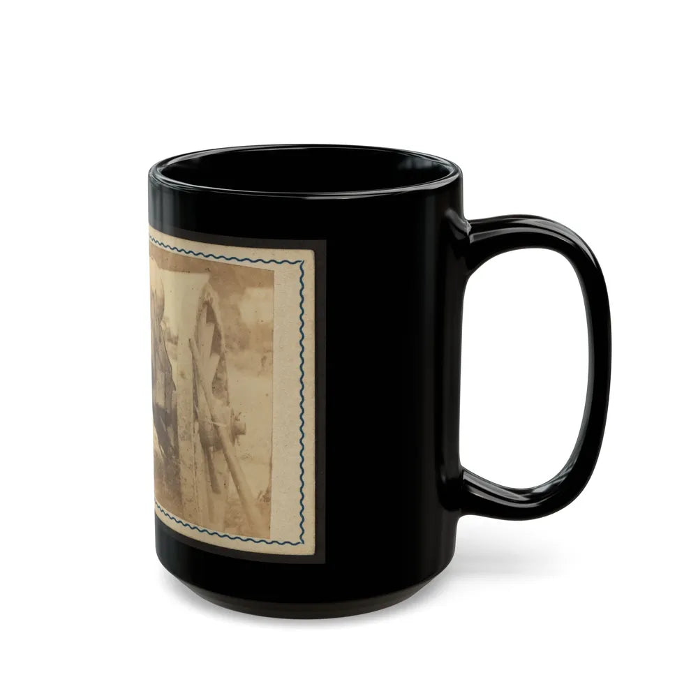 Cannon Mounted In The Camp Of Duryea's And Bainbridge's Batteries, 15th Arkansas Confederate Infantry, Port Hudson, Louisiana 001 (U.S. Civil War) Black Coffee Mug-Go Mug Yourself