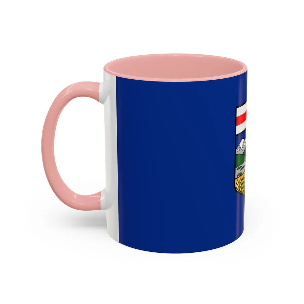 Flag of Alberta Canada - Accent Coffee Mug-Go Mug Yourself