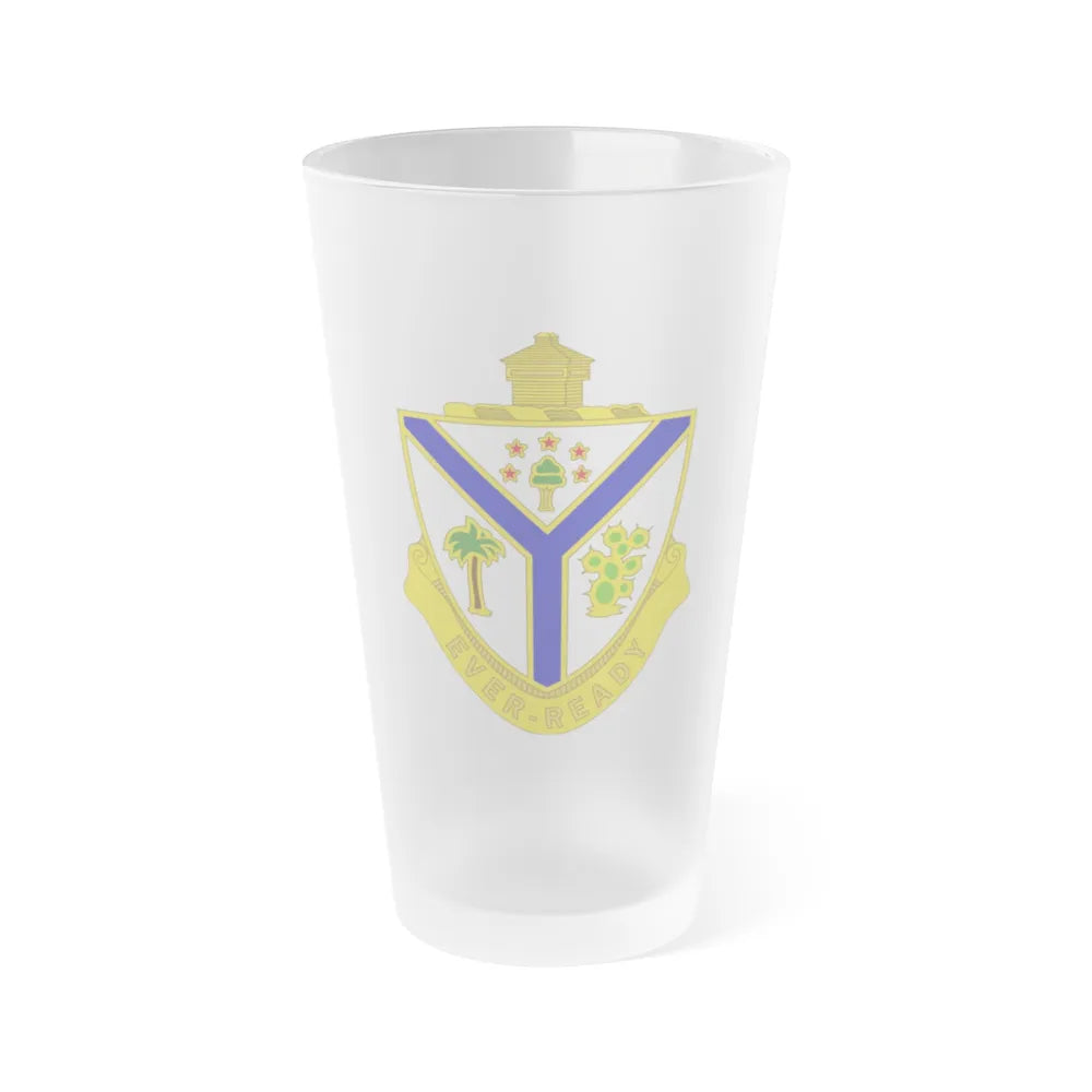 132nd Infantry Regiment (U.S. Army) Frosted Pint Glass 16oz-Go Mug Yourself