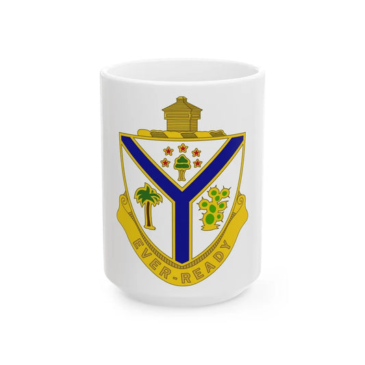 132nd Infantry Regiment (U.S. Army) White Coffee Mug-15oz-Go Mug Yourself