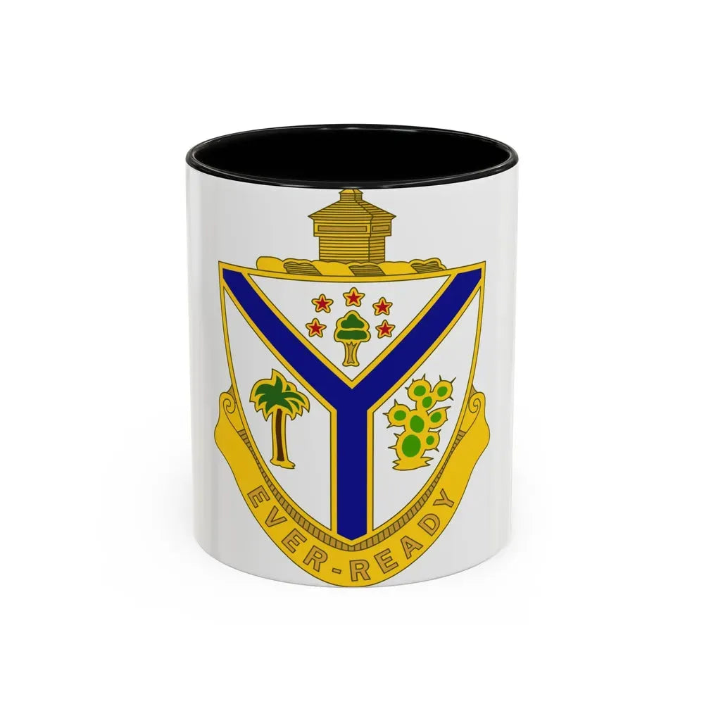 132nd Infantry Regiment (U.S. Army) Accent Coffee Mug 11oz Black - Go Mug Yourself