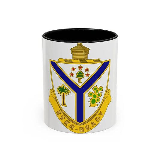 132nd Infantry Regiment (U.S. Army) Accent Coffee Mug 11oz Black - Go Mug Yourself