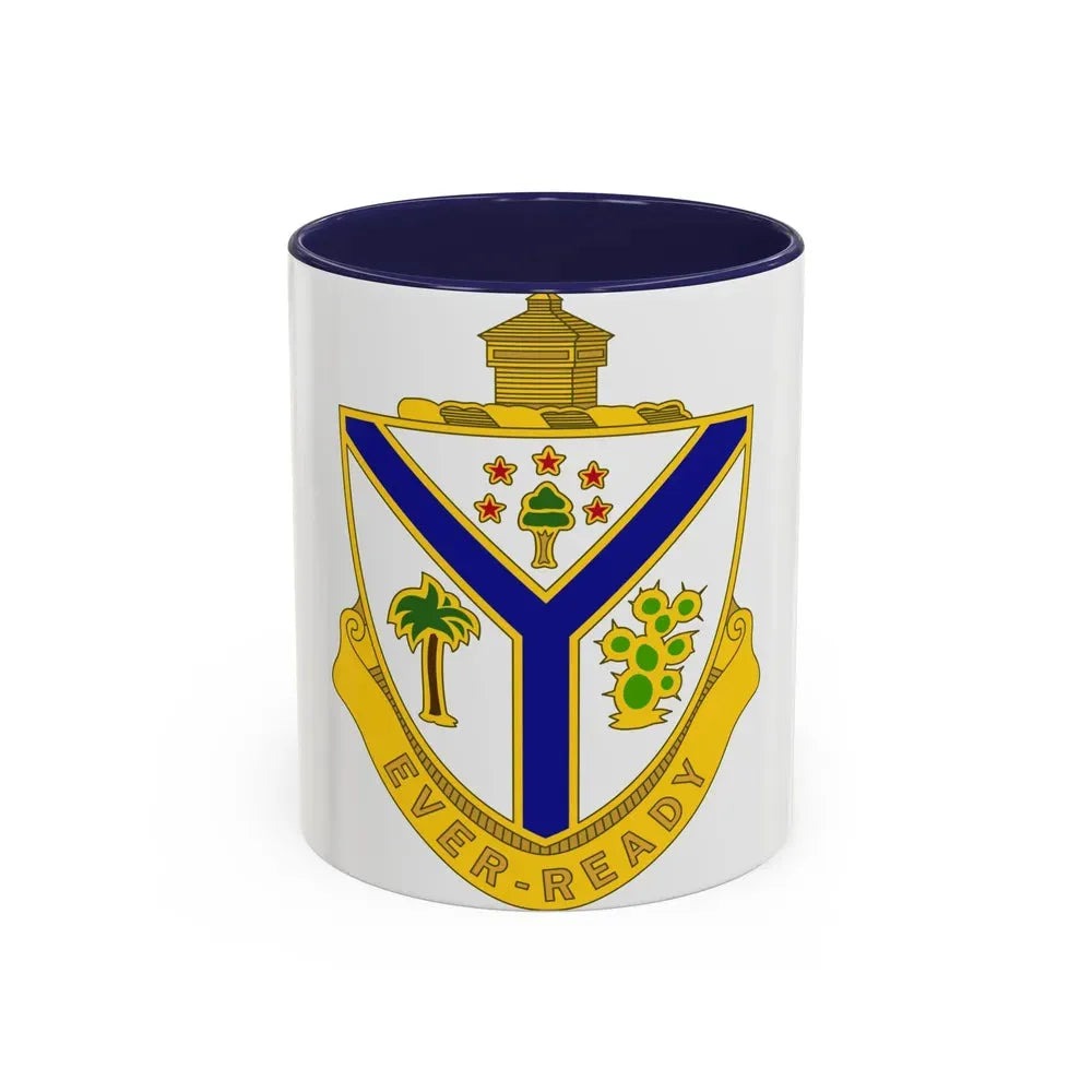 132nd Infantry Regiment (U.S. Army) Accent Coffee Mug 11oz Navy - Go Mug Yourself