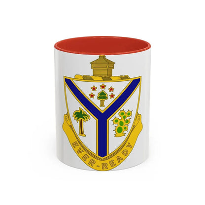 132nd Infantry Regiment (U.S. Army) Accent Coffee Mug 11oz Red - Go Mug Yourself