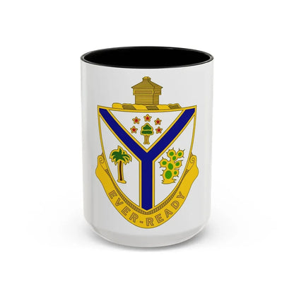 132nd Infantry Regiment (U.S. Army) Accent Coffee Mug 15oz Black - Go Mug Yourself