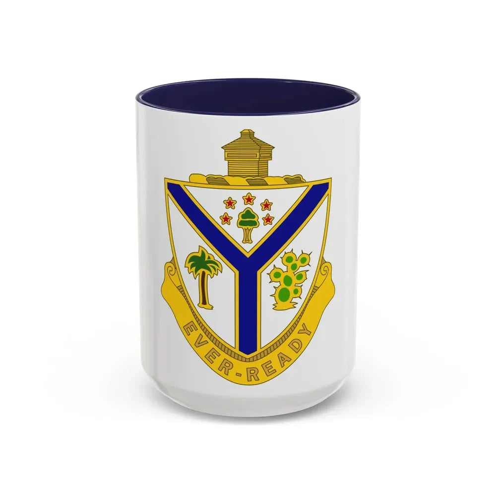 132nd Infantry Regiment (U.S. Army) Accent Coffee Mug 15oz Navy - Go Mug Yourself