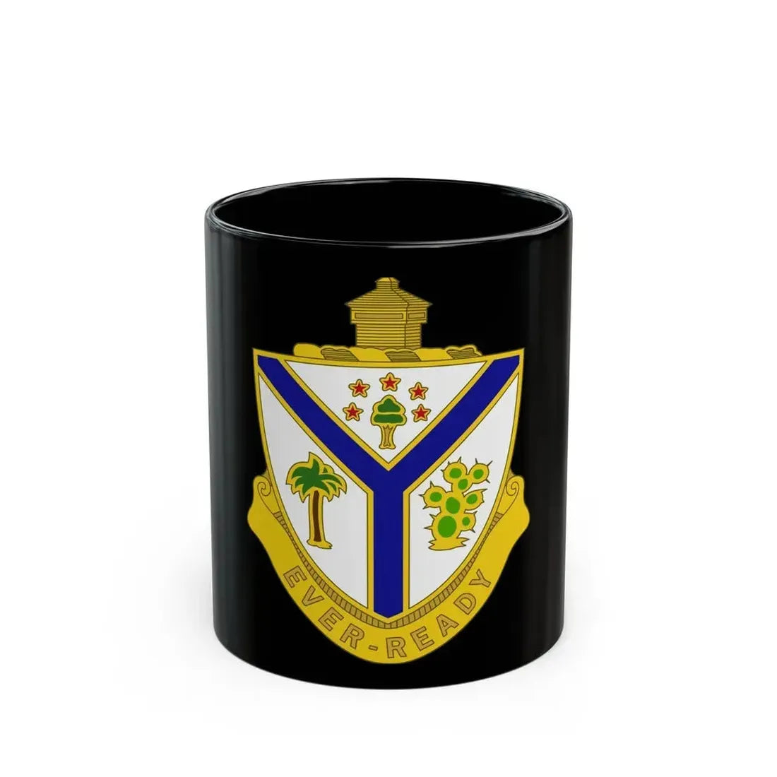 132nd Infantry Regiment (U.S. Army) Black Coffee Mug 11oz - Go Mug Yourself