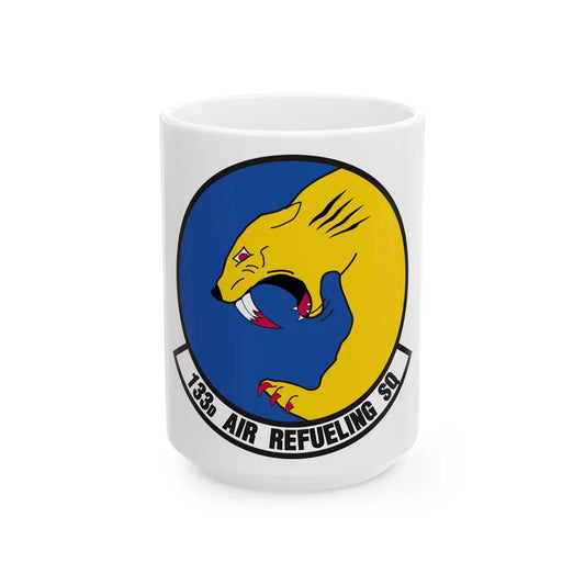 133 Air Refueling Squadron (U.S. Air Force) White Coffee Mug-15oz-Go Mug Yourself