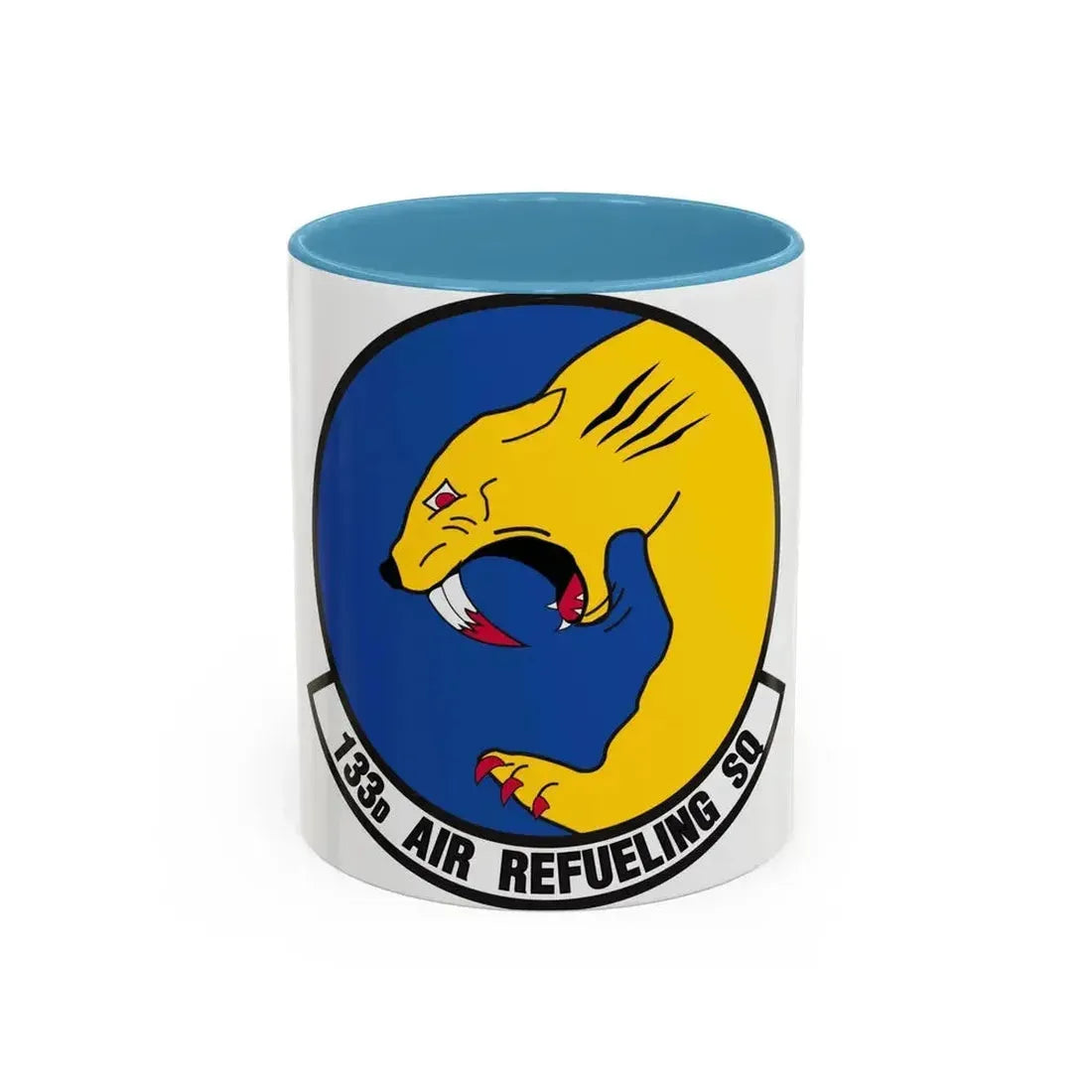 133 Air Refueling Squadron (U.S. Air Force) Accent Coffee Mug 11oz Light Blue - Go Mug Yourself