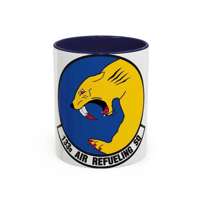 133 Air Refueling Squadron (U.S. Air Force) Accent Coffee Mug 11oz Navy - Go Mug Yourself