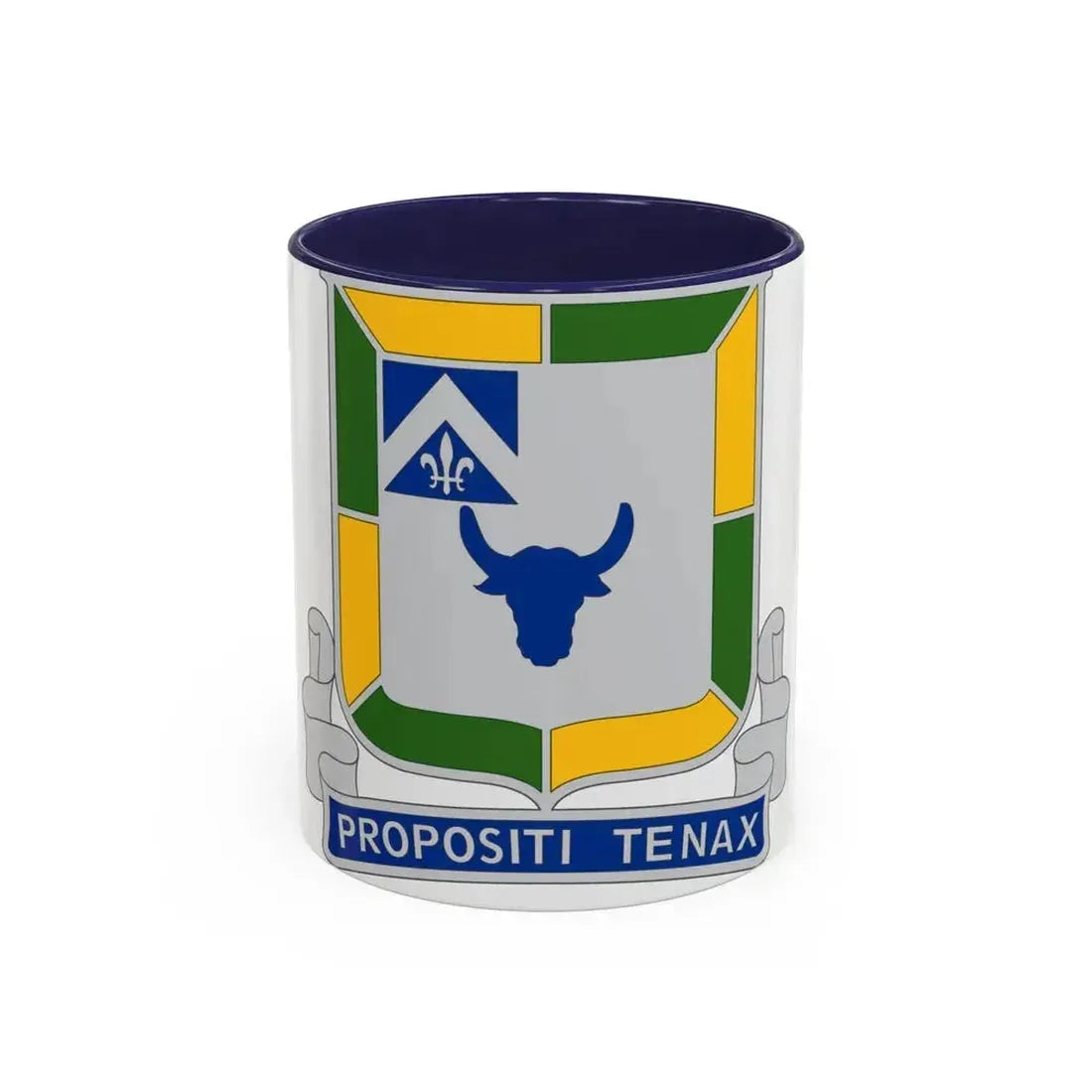 133 Tank Battalion (U.S. Army) Accent Coffee Mug 11oz Navy - Go Mug Yourself