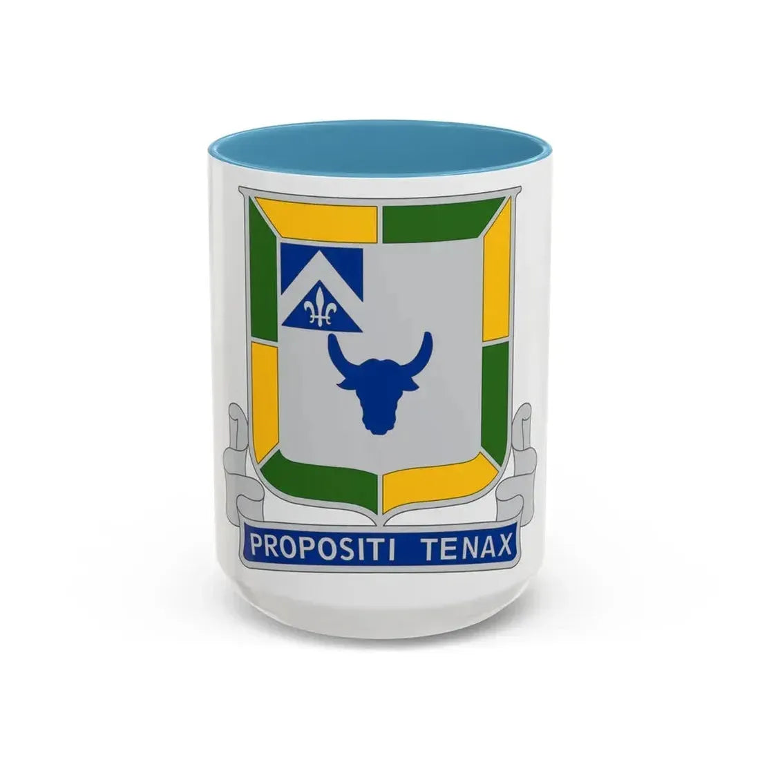 133 Tank Battalion (U.S. Army) Accent Coffee Mug 15oz Light Blue - Go Mug Yourself