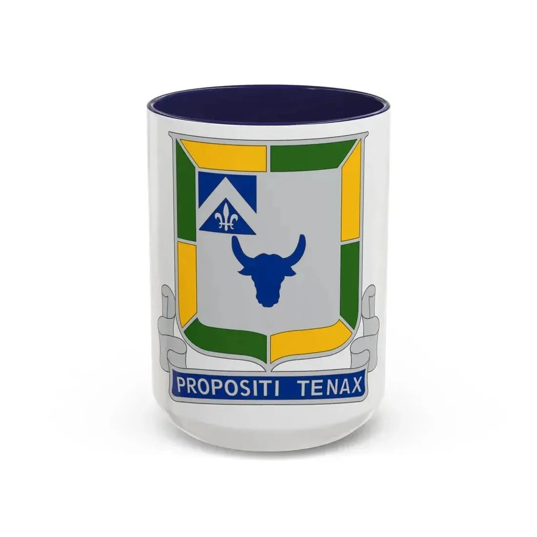 133 Tank Battalion (U.S. Army) Accent Coffee Mug 15oz Navy - Go Mug Yourself