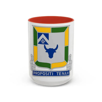 133 Tank Battalion (U.S. Army) Accent Coffee Mug 15oz Red - Go Mug Yourself