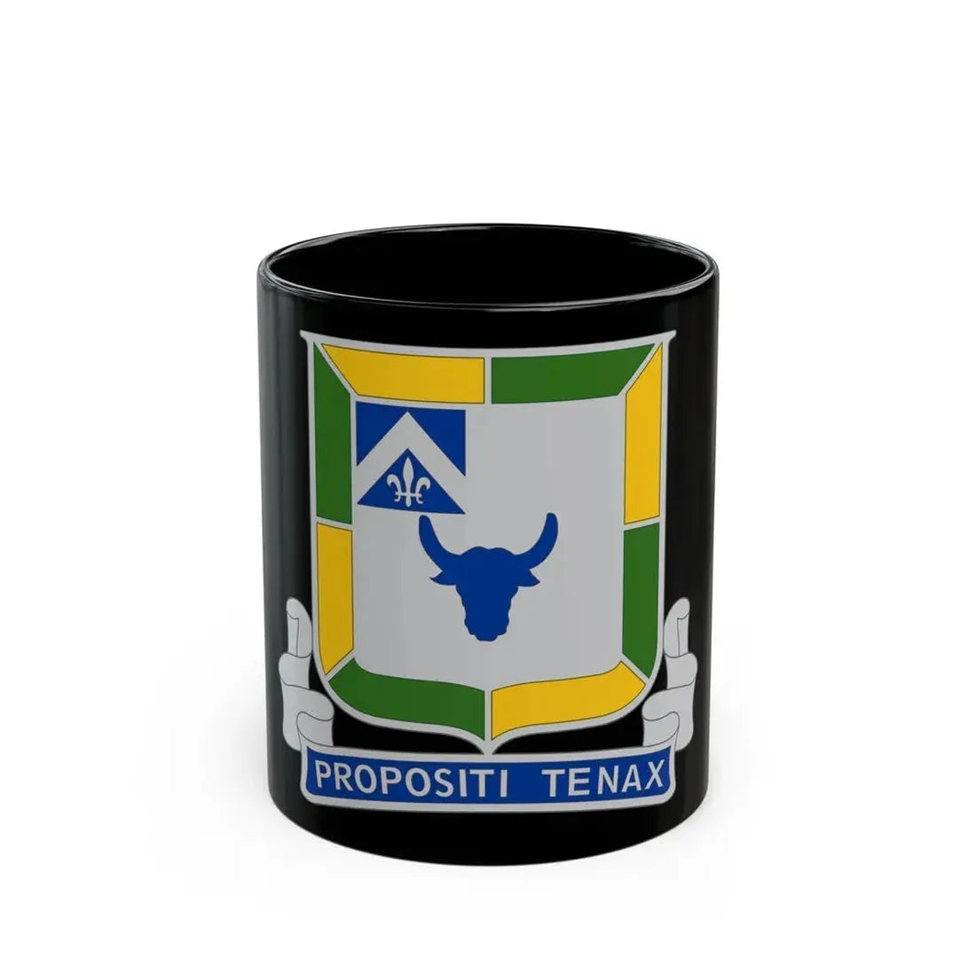 133 Tank Battalion (U.S. Army) Black Coffee Mug 11oz - Go Mug Yourself