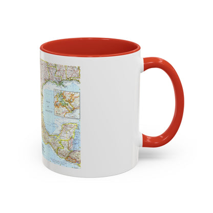 Central America - Mexico (1961) (Map) Accent Coffee Mug