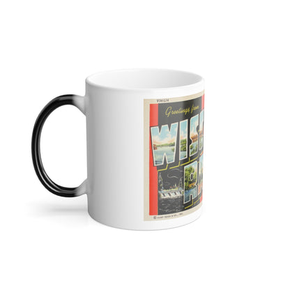 Greetings from Wisconsin Rapids Wis (Greeting Postcards) Color Changing Mug 11oz